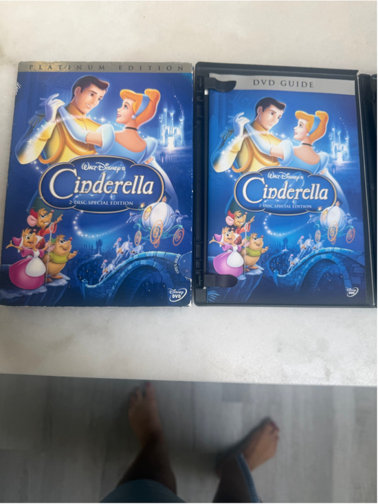 Disney Other - Disney Cinderella Platinum Edition 2-Disc Special Edition DVD Blue Gold